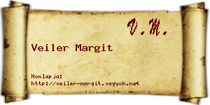 Veiler Margit névjegykártya
